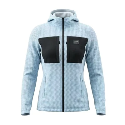 Outdoor Waffle Knit Hooded Mid Layer Jacket best